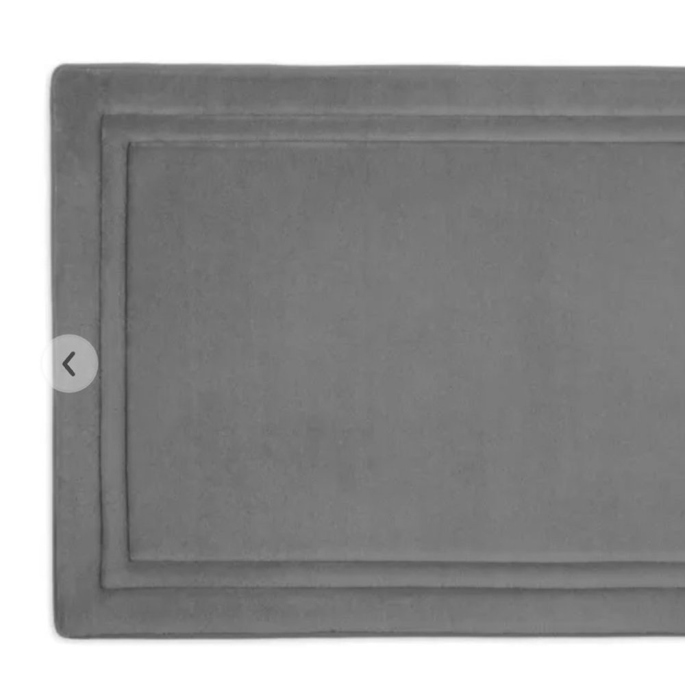 Simply Essential Memory Foam Bath Mat - Charcoal Grey